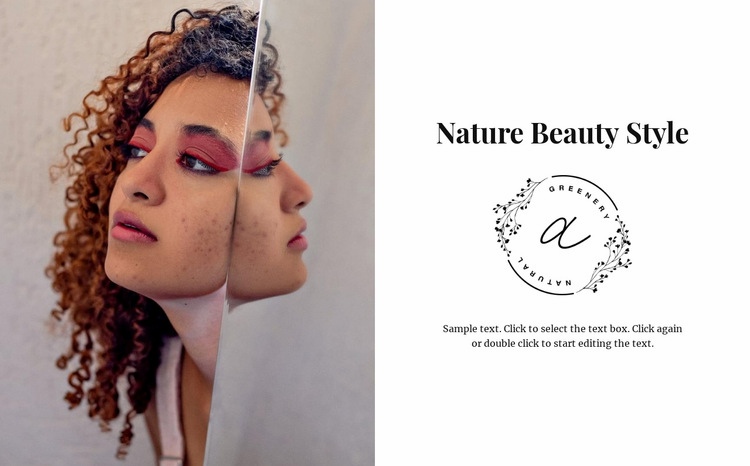 Afro skönhet Webbplats mall
