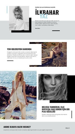 Plaj Modası CSS Şablonu