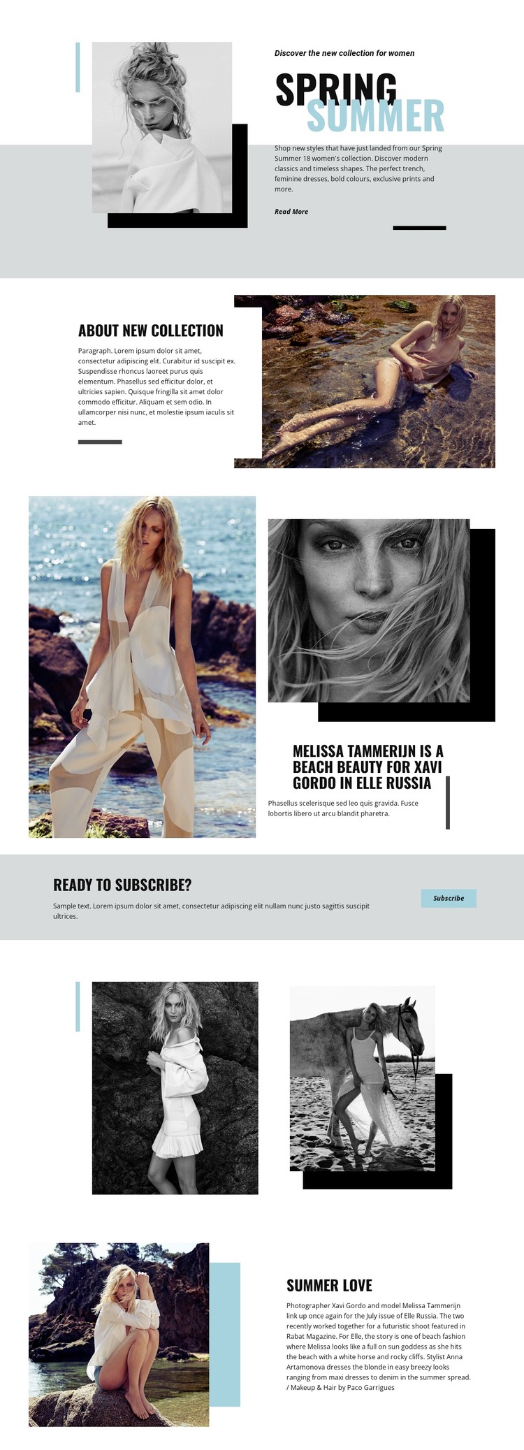 Beach Fashion Web Design
