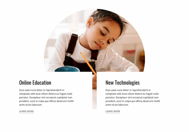 Child education Web Page Design