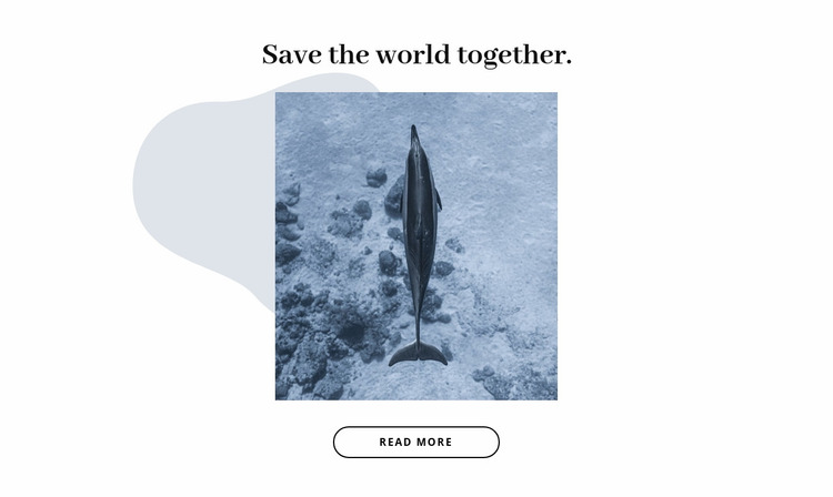 Save ocean together Website Mockup