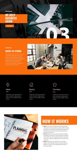 Business Grow Flexbox Template