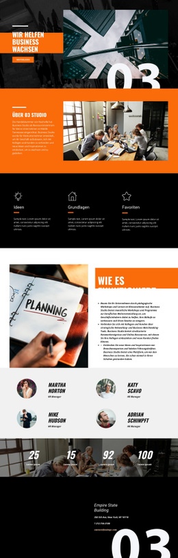 Geschäft Wächst Joomla Vorlage