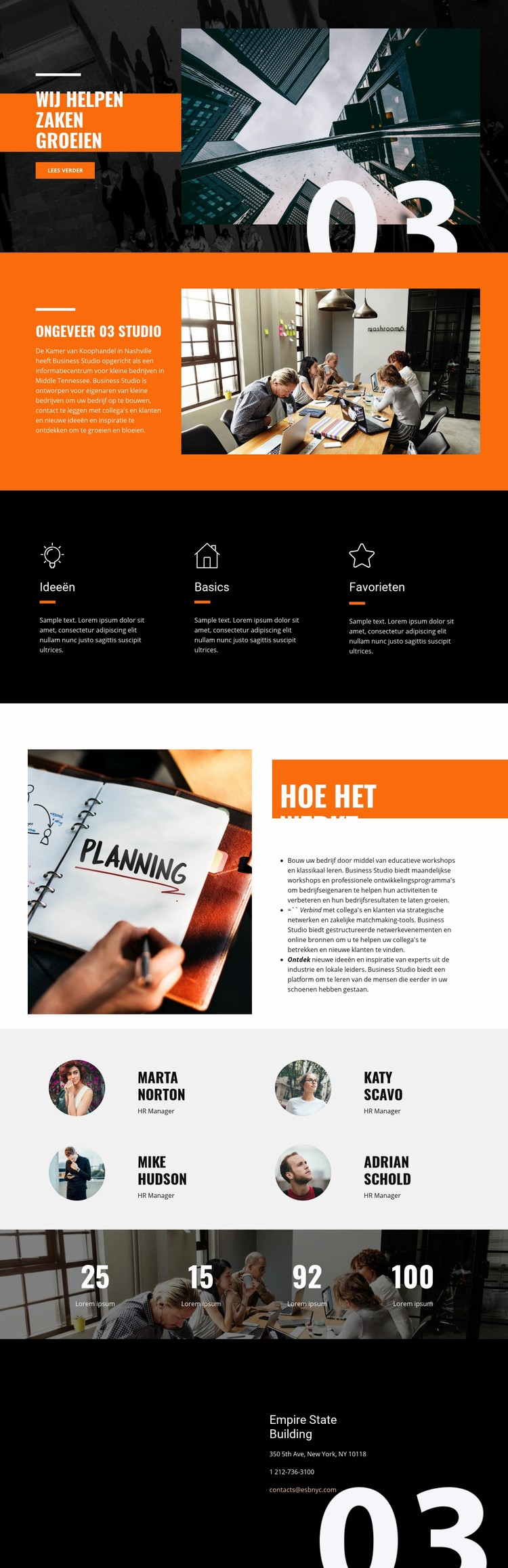 Bedrijf groeit Website ontwerp