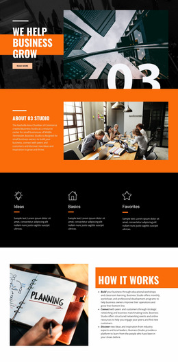 Business Grow Web Page Design