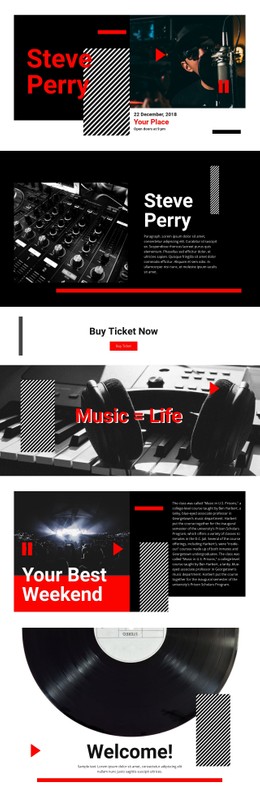 140 Music & Entertainment CSS Templates | Nicepage