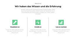 Website-Seite Für Hauptschritte