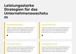 Schnelle Wachstumsstrategie - Schlichtes Design