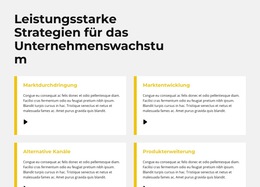 Schnelle Wachstumsstrategie – Professionelle Website-Vorlage