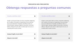 Preguntas En Dos Columnas - Creador De Sitios Web Personalizados