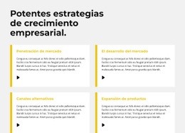 Plantilla HTML5 Exclusiva Para Estrategia De Rápido Crecimiento