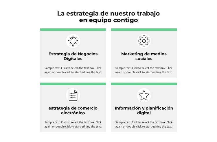 mis servicios Plantilla de una página