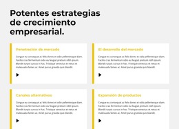 Estrategia De Rápido Crecimiento - Plantilla De Sitio Web Profesional