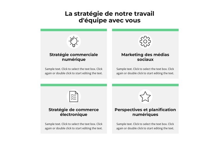 Mes prestations de services Modèle d'une page