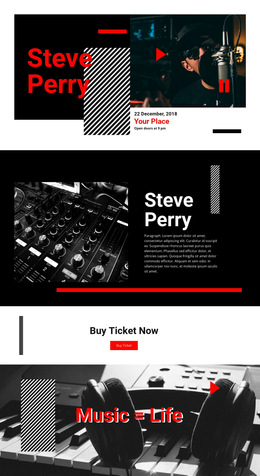 Music & Entertainment HTML5 Templates