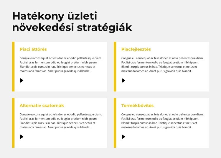 Gyors növekedési stratégia Weboldal tervezés