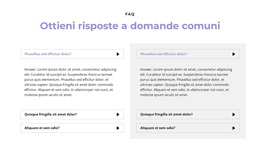 Domande Su Due Colonne - Tema WordPress Semplice