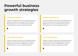 Rapid Growth Strategy - Free One Page Template