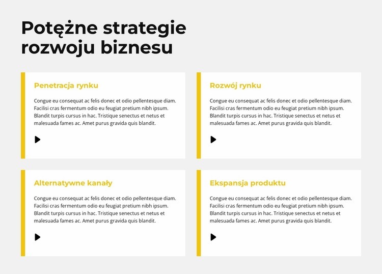 Strategia szybkiego wzrostu Kreator witryn internetowych HTML