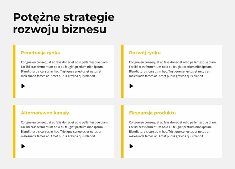 Strategia szybkiego wzrostu Projekt strony internetowej