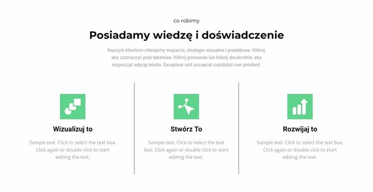 Główne kroki Szablon HTML5