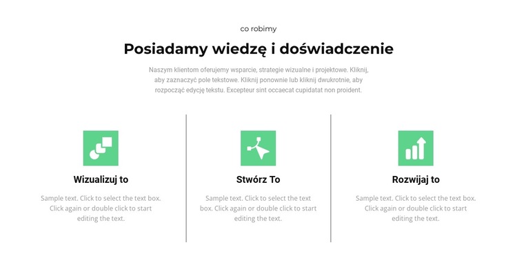 Główne kroki Szablon witryny sieci Web