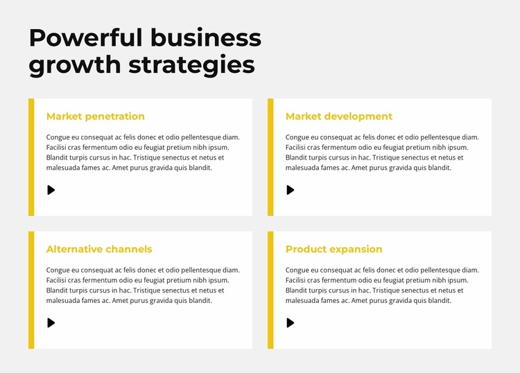 Rapid growth strategy Website Design
