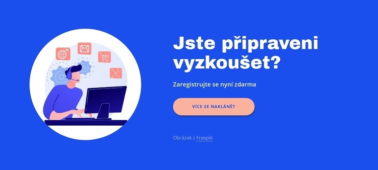 Text, tlačítko s obrázkem kruhu Šablona CSS