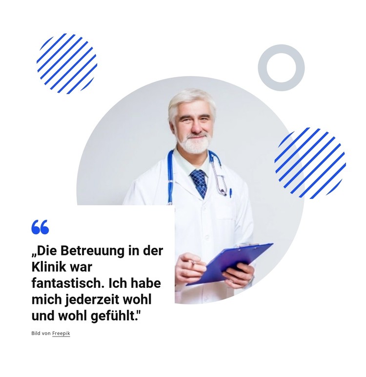 Betreuung war fantastisch CSS-Vorlage