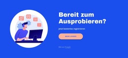 Text, Schaltfläche Mit Kreisbild – Joomla-E-Commerce-Template