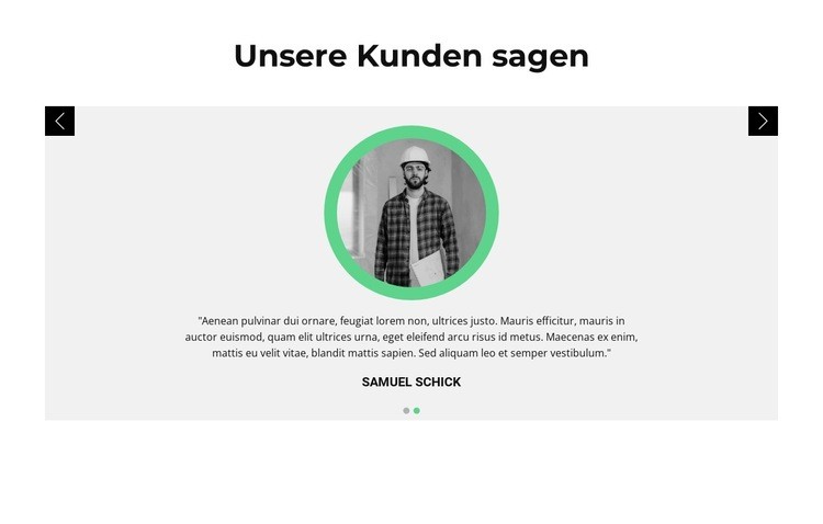 Meinungen über den Kunden Website Builder-Vorlagen