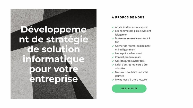 Stratégie pour réussir Modèles de constructeur de sites Web