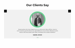 Opinions About The Customer - HTML Website Builder