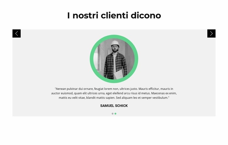 Opinioni sul cliente Modelli di Website Builder