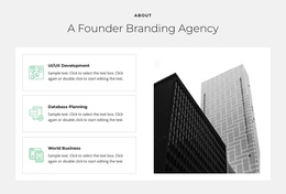 A Founder Agency - Drag & Вrop One Page Template
