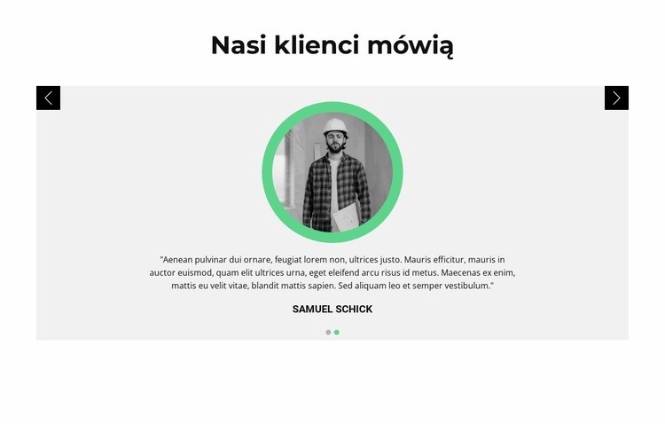 Opinie o kliencie Projekt strony internetowej