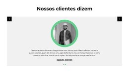 Opiniões Sobre O Cliente - HTML Website Builder