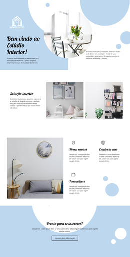 Estúdio Interior - Modelo HTML Gratuito