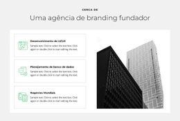 Modelo De Site Para Uma Agência Fundadora