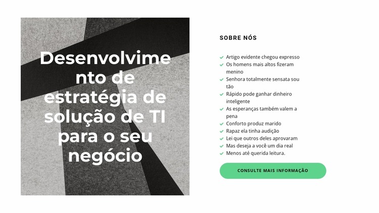 Estratégia para o sucesso Template Joomla