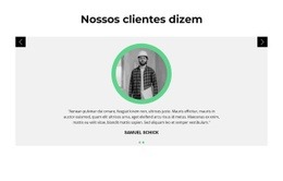 Opiniões Sobre O Cliente - Download Gratuito De Modelo De Uma Página