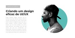 Designer De Interface Do Usuário - Página De Destino Personalizada