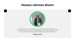 Opiniões Sobre O Cliente - Página Inicial Da Funcionalidade