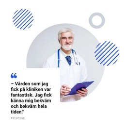 Responsiv HTML För Vården Var Fantastisk