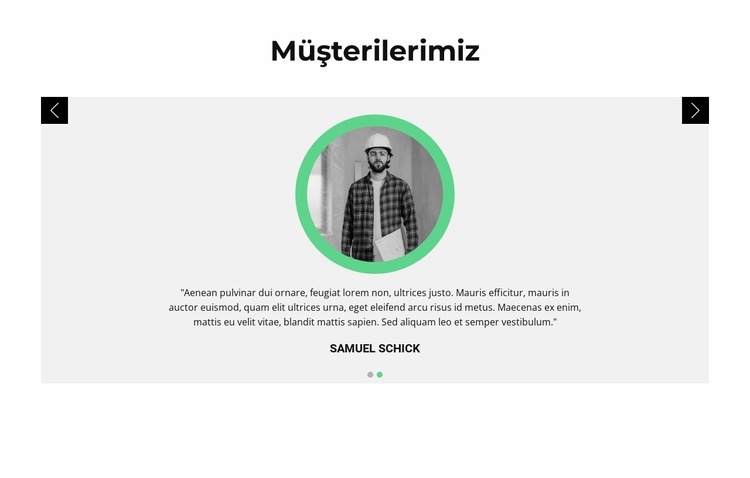 Müşteri hakkındaki görüşler Joomla Şablonu