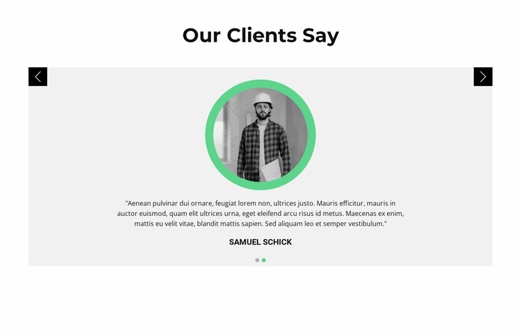 Opinions about the customer Website Template
