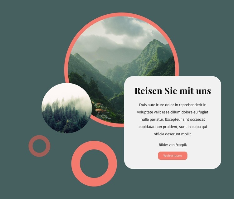 Abenteuerreisen und Naturführungen Website Builder-Vorlagen