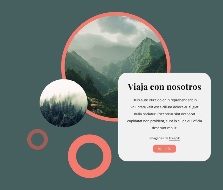 Viajes de aventura y recorridos por la naturaleza Plantilla HTML5