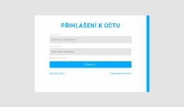 Přihlášení K Účtu S Pravým Okrajem – Responzivní HTML5 Šablona