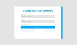 Connexion Au Compte Avec Bordure Droite – Modèles En Ligne